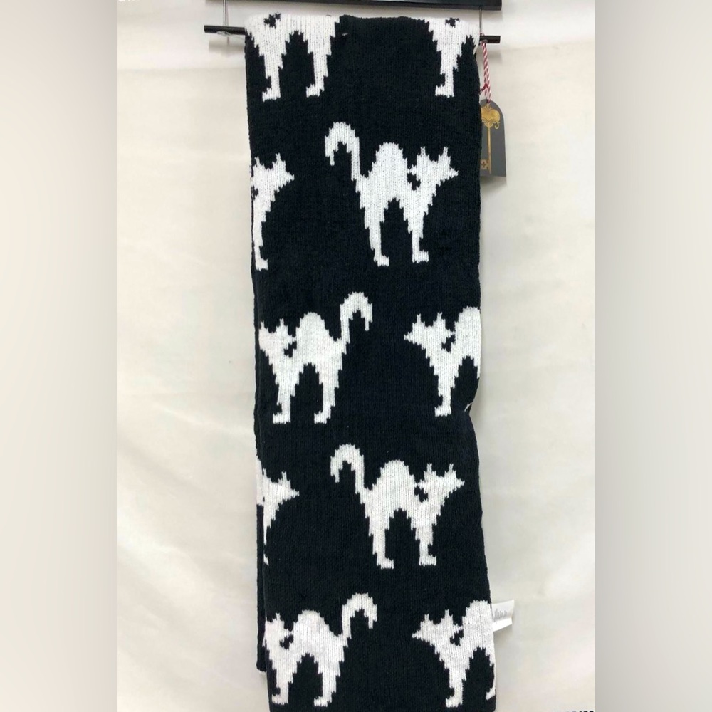 NWT Cynthia Rowley Curious Halloween Cat Reversible Throw Blanket SOFT COZY KNIT